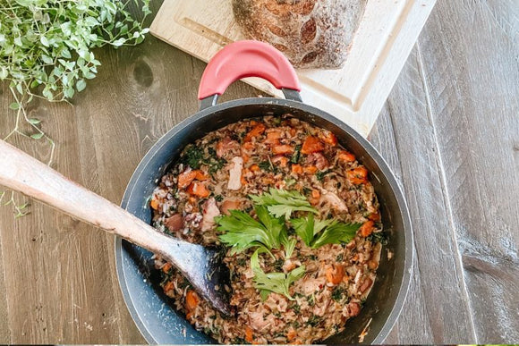 CREAMY CHICKEN + WILD RICE