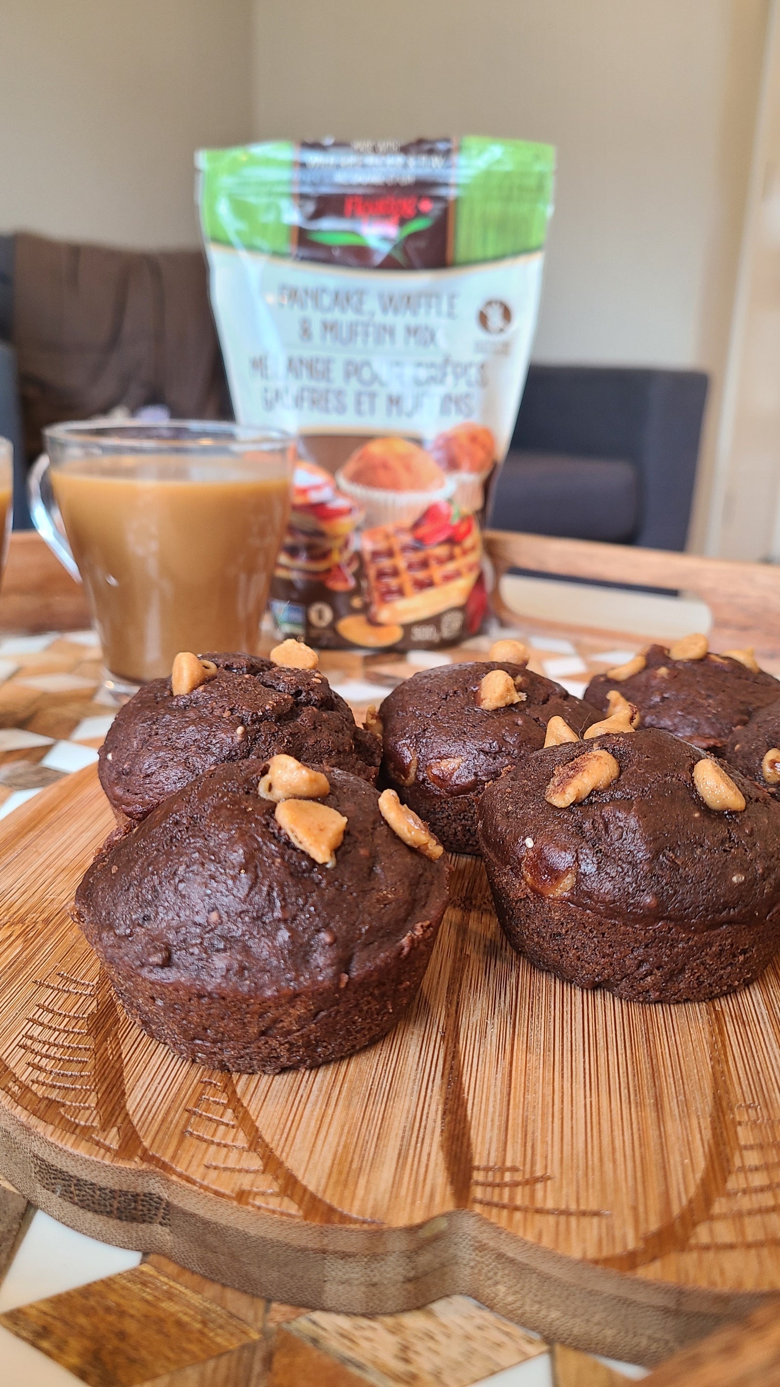 Chocolate Peanut Butter Muffins