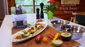 Sprouted Black Bean Tacos