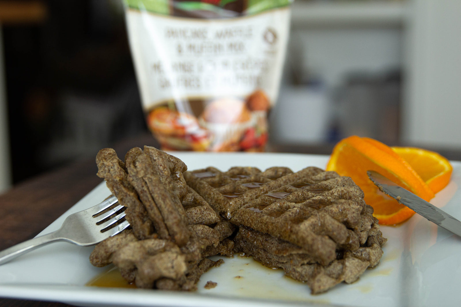 Making Waffles with Waffle Mix!