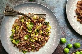 BRUSSEL SPROUTS WITH WILD RICE