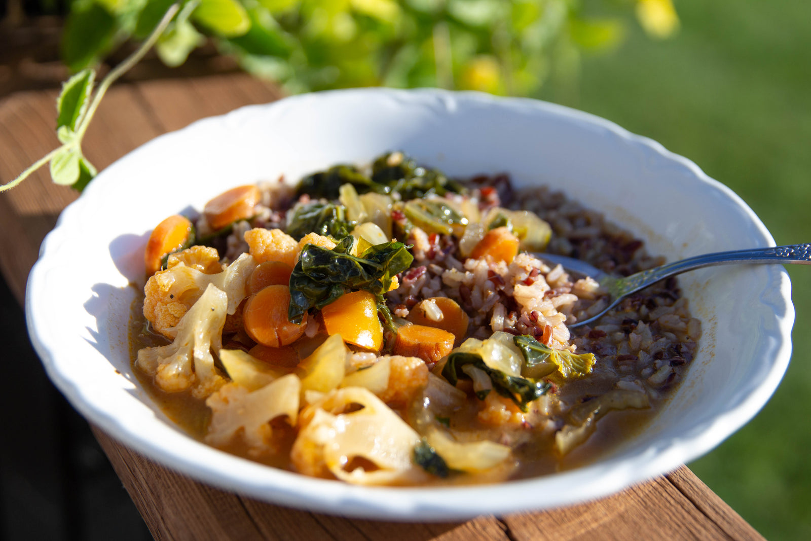 Coconut Thai Curry Veggie Soup