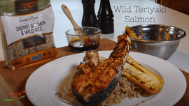 Wild Teriyaki Salmon with Brown & Wild Rice